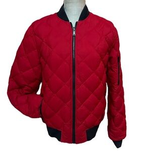 Tommy Hilfiger Mens Red & Blue Reversible Bomber‎ Jacket Size M